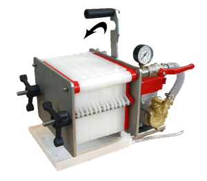 Filtr HERKULES na 14 płyt filtracyjnych stal nierdzewna