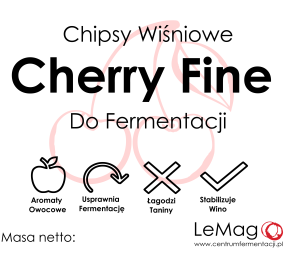 Chipsy (płatki) wiśniowe Cherry Fine 1 kg do fermentacji 