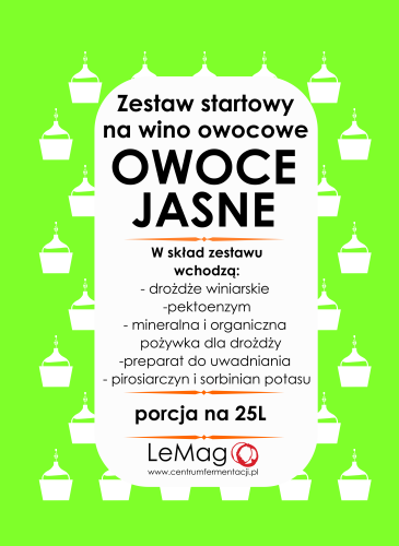 Zestaw startowy do win owocowych z jasnych owoców, na 25 L.png