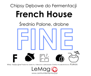 Drobne chipsy do fermentacji, French House FINE 1kg