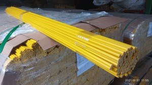 Pręt z włókna szklanego 140 cm ∅ 7mm(palik do pnia winorośli) 50 sztuk ŻÓŁTY